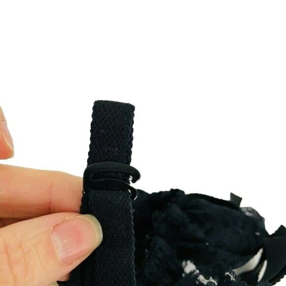 70s Vintage Formfit Rogers Black Nylon Womens Size Small - Picture 7 of 7